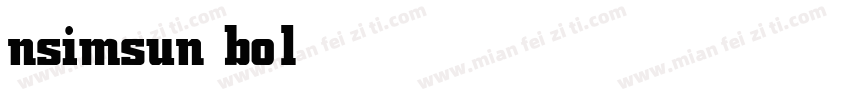 nsimsun bold字体转换